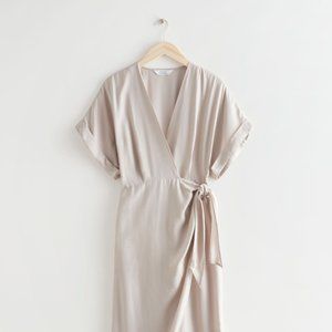NWT & Other Stories Wrap Dress Midi
